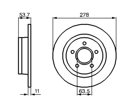 Disque de frein BD1007 Bosch, Image 5
