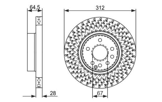 Disque de frein BD1009 Bosch, Image 4