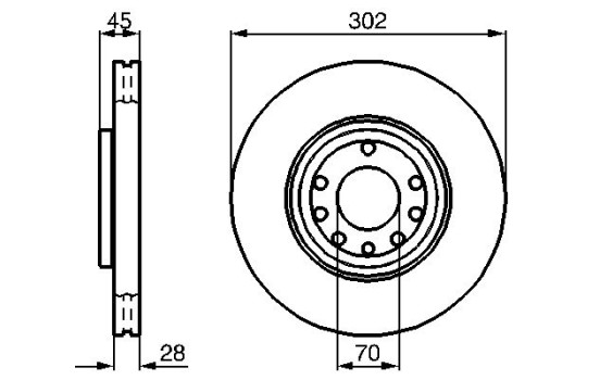 Disque de frein BD1013 Bosch, Image 5