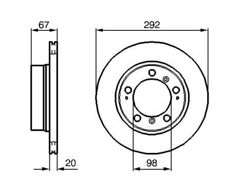 Disque de frein BD1016 Bosch, Image 5