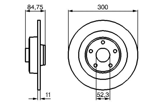 Disque de frein BD1018 Bosch