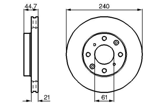 Disque de frein BD102 Bosch