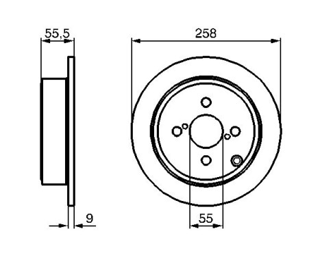 Disque de frein BD1021 Bosch, Image 5
