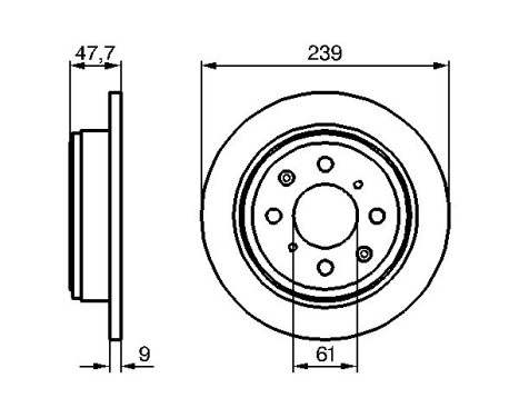 Disque de frein BD1031 Bosch, Image 5