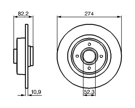Disque de frein BD1038 Bosch, Image 5