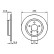 Disque de frein BD1055 Bosch