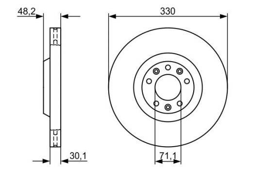 Disque de frein BD1062 Bosch, Image 5