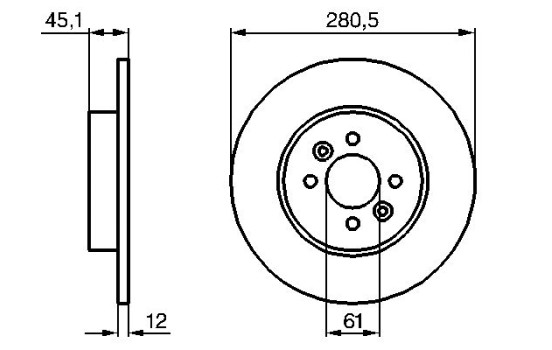 Disque de frein BD1065 Bosch, Image 5