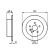 Disque de frein BD1069 Bosch, Vignette 5