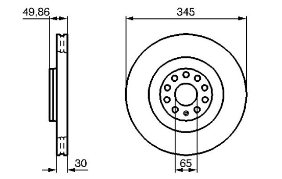 Disque de frein BD1071 Bosch, Image 5