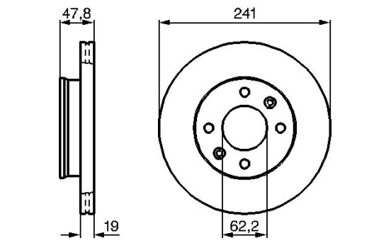 Disque de frein BD1073 Bosch, Image 5