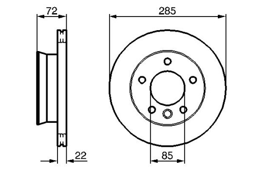 Disque de frein BD1079 Bosch