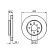 Disque de frein BD1093 Bosch