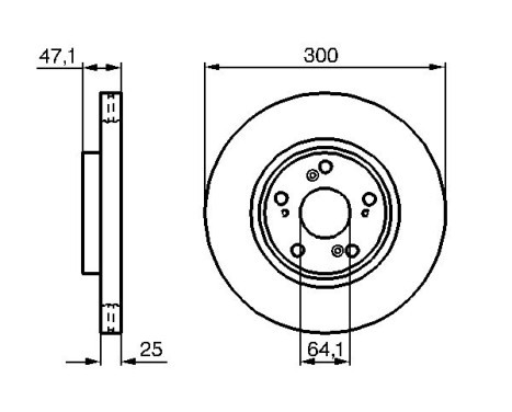 Disque de frein BD1094 Bosch, Image 5