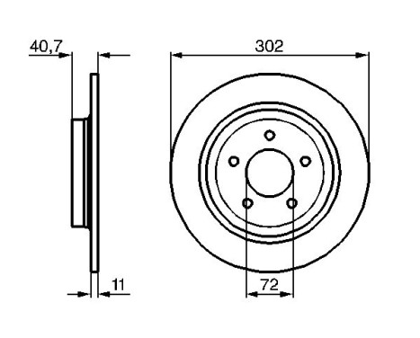 Disque de frein BD1099 Bosch, Image 5
