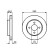 Disque de frein BD1104 Bosch