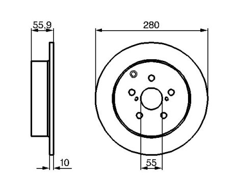 Disque de frein BD1108 Bosch, Image 5