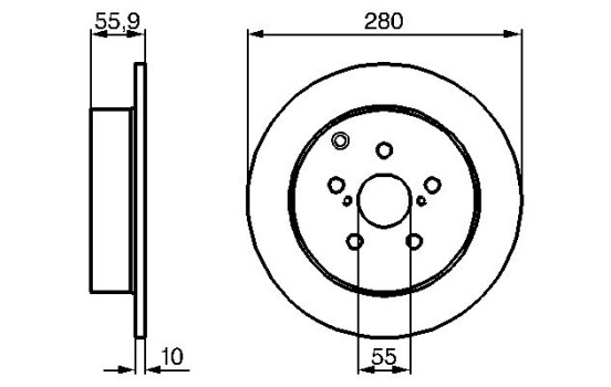 Disque de frein BD1108 Bosch, Image 5
