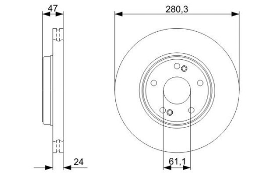 Disque de frein BD1118 Bosch, Image 5