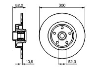 Disque de frein BD1129 Bosch