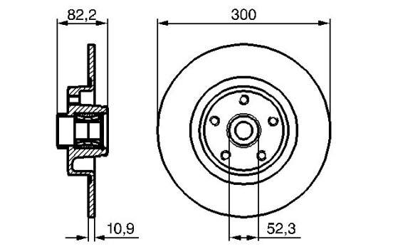 Disque de frein BD1129 Bosch