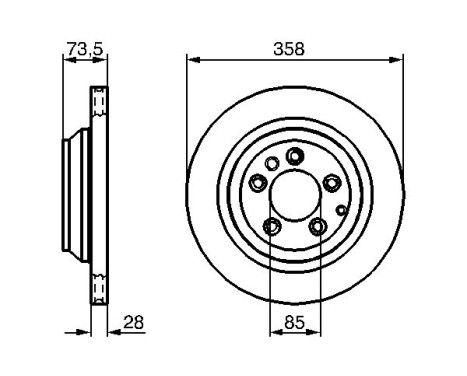Disque de frein BD1137 Bosch, Image 5