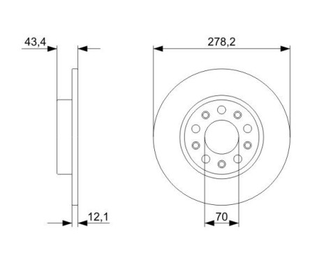 Disque de frein BD1155 Bosch, Image 5