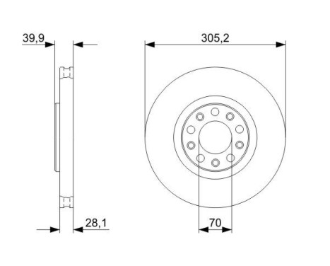 Disque de frein BD1156 Bosch, Image 5