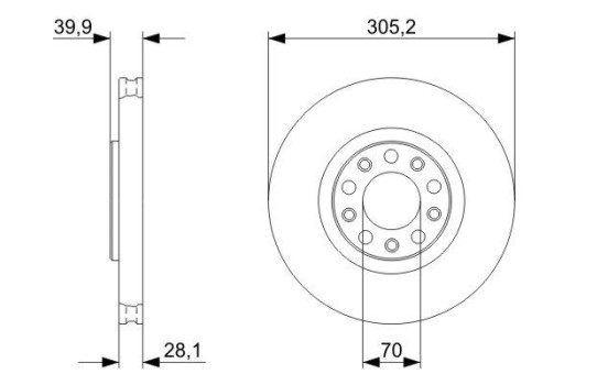 Disque de frein BD1156 Bosch, Image 5