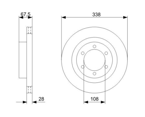 Disque de frein BD1167 Bosch, Image 5