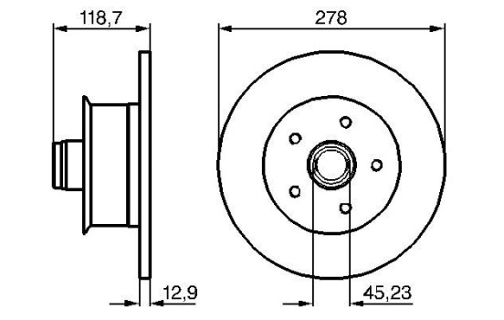 Disque de frein BD117 Bosch, Image 5