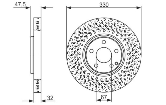 Disque de frein BD1185 Bosch