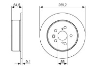 Disque de frein BD1187 Bosch