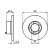Disque de frein BD119 Bosch