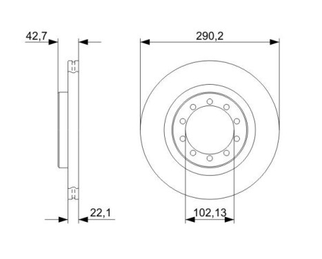 Disque de frein BD1193 Bosch, Image 5