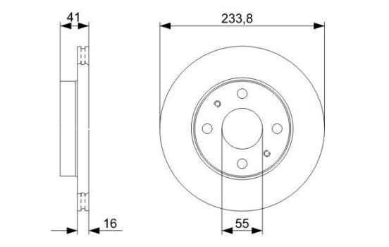 Disque de frein BD1196 Bosch