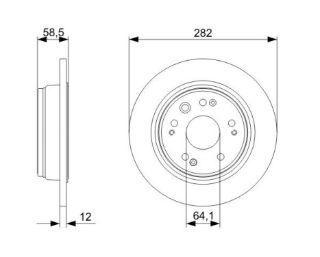 Disque de frein BD1203 Bosch, Image 5