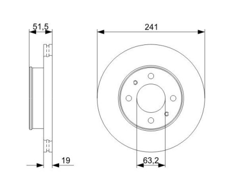 Disque de frein BD1213 Bosch, Image 5
