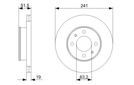 Disque de frein BD1213 Bosch, Image 5