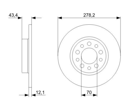 Disque de frein BD1214 Bosch, Image 5