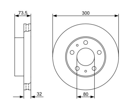 Disque de frein BD1219 Bosch, Image 5