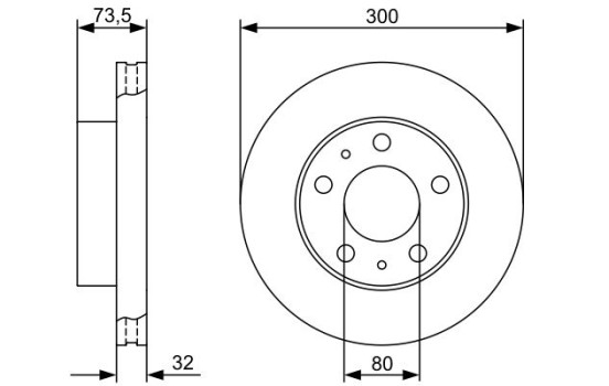 Disque de frein BD1219 Bosch, Image 5
