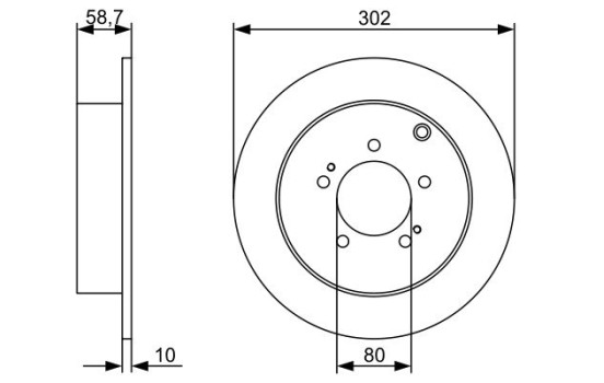Disque de frein BD1222 Bosch, Image 5