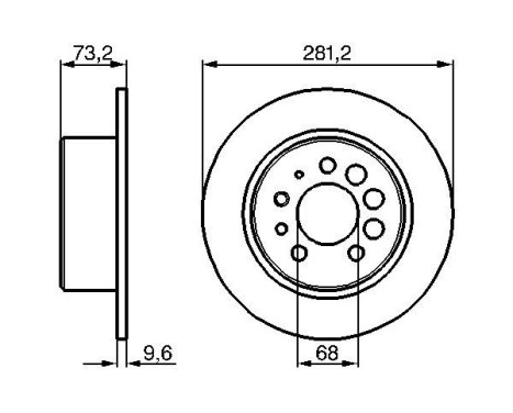 Disque de frein BD123 Bosch, Image 5