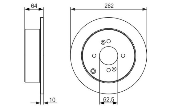 Disque de frein BD1242 Bosch, Image 5