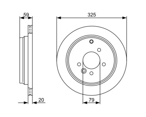 Disque de frein BD1243 Bosch, Image 5