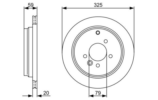 Disque de frein BD1243 Bosch, Image 5