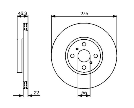 Disque de frein BD1262 Bosch, Image 5