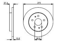Disque de frein BD1263 Bosch