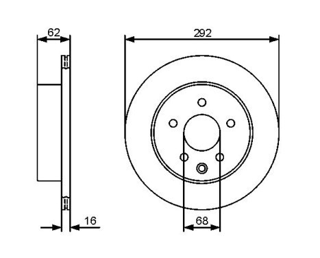 Disque de frein BD1269 Bosch, Image 5